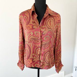 Paisley Print Women's Blouse